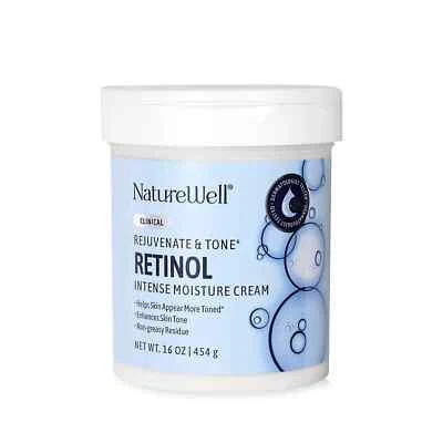 Crema hidratante avanzada NatureWell Clinical Retinol - 16 oz - antienvejecimiento e hidra Foto 1 de 4