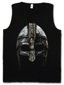 VIKING HELMET TANK TOP Runes Valhall Valhalla Odin Thor Norse Vikings Odhin - Picture 1 of 1