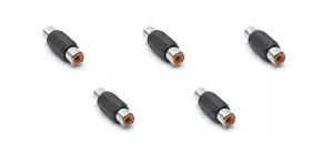 Paquete de 5 adaptadores RCA hembra a RCA hembra - Imagen 1 de 2