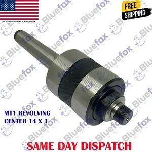 Live Ball Bearing Tailstock Chuck Adapter /Center M14 X 1 Thread with MT1 Arbor - Picture 1 of 2
