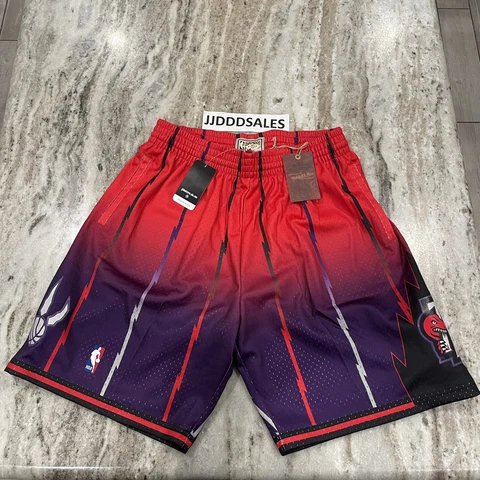 MITCHELL & NESS '98 TORONTO RAPTORS FADEAWAY SWINGMAN SHORTS AUTHENTIC MEN’S L Cover