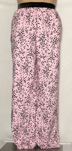 Victoria's Secret Damen-Pyjama-Liegehose Herzen Pull-On pink schwarz Small - Bild 1 von 5