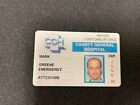RARE DR. MARK GREENE ER TV SHOW BADGE WITH PAPER: AUTH. PROP! ANTHONY EDWARDS
