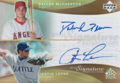 2005 Reflections Dual Signatures #DMJL Dallas McPherson/Justin Leone T3EXCH - Image 1 of 2