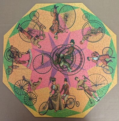 Vintage 1967 Springbok BONESHAKERS 500p OKTA-Puzzle COMPLETE Bicycles 350PZL8005 - Image 1 of 4