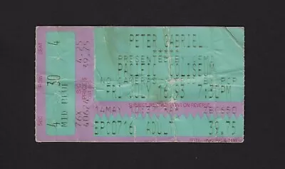 PETER GABRIEL Ticket Stub - Secret World Tour - Vancouver  1993 - Image 1 of 2
