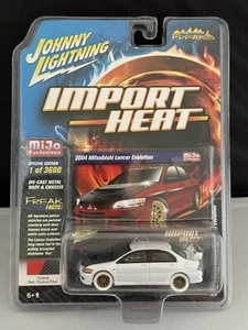 04 MITSUBISHI LANCER EVO MIJO IMPORT HEAT JOHNNY WHITE LIGHTNING CHASE - Picture 1 of 8