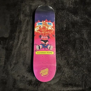 Santa Cruz Garbage Pail Kids "HAZARDOUS HAND" skateboard w/ Hazardous Hand card - Picture 1 of 2