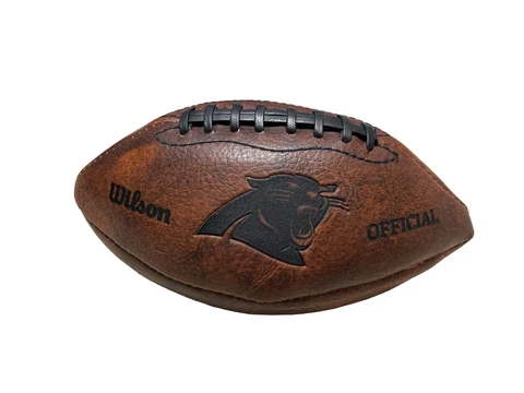 Wilson Offical NFL Throwback Carolina Panthers Mini Football 9”x5”x5” Cover