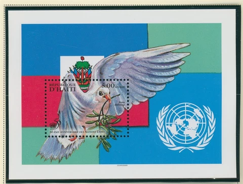 Haiti Scott #872 MNH S/S UN 50th ANN CV$17+ 396191 Cover