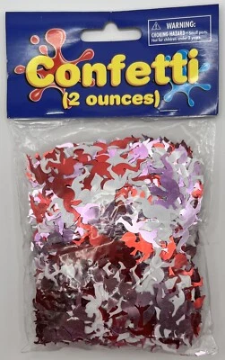 Cupidos Rosa Rojo Blanco Día de San Valentín Fiesta Decoración Con Forma Confeti Foto 1 de 2