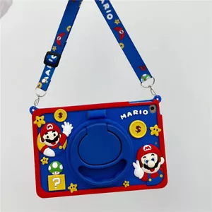 For iPad 5 6 7 8 9 10.2 Air 2 3 4 Mini Pro11 Super Ma-rio Kids Shockproof Case - Picture 1 of 15