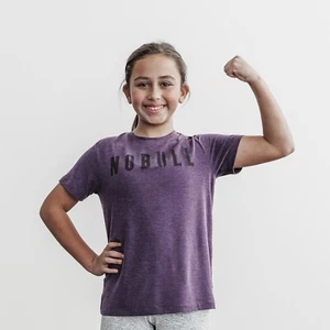 NWT NOBULL Unisex Kid’s Tee - Medium - Purple - Picture 1 of 5