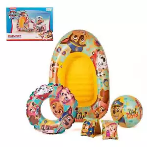 Paw Patrol Swim Pack - Swim Ring, Armbands, Beach Ball & Boat - Picture 1 of 3