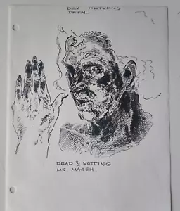 STEPHEN KING IT 1990 PENNYWISE CURRY ORIGINAL STORYBOARD PRODUCTION ART STAT #5 - Picture 1 of 14