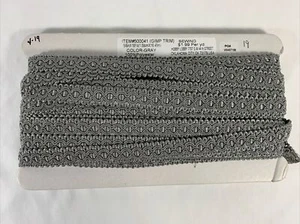 5/8” wide - Gimp Trim Gray ~ 500041 (Selling by yard) - Picture 1 of 3