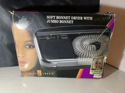 ▪Gold N Hot Professional Ionic Soft Bonnet Dryer Jumbo Sized 2 Speed 40" Hose - Image 1 of 4