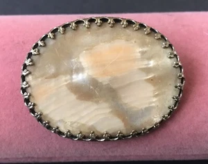 Vintage Mother Of Pearl Brooch Pin - Picture 1 of 3