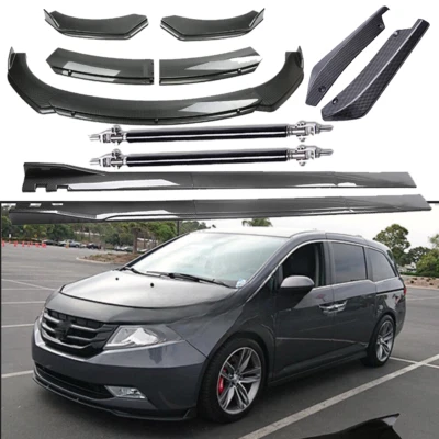 Front Bumper Lip Rear Splitter Spoiler Side Skirt Carbon Fiber For Honda Odyssey - Изображение 1 из 4