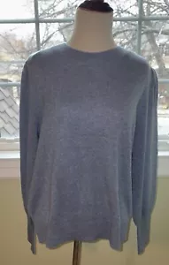 Maglione Veronica Barba Nelia Cashmere Azzurro Grande Nuovo con etichette Sigillato Vendita al Dettaglio $395 - Foto 1 di 13