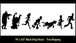 The Scooby Gang 14" x 3,5" vinile nero decalcomania auto camion finestra paraurti porta bagagliaio - Foto 1 di 1