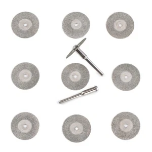 10 Stck. 25 mm 1 Zoll Diamant Rotationssägeblätter Schleifen Trennscheiben Schaft 1/8 Zoll - Bild 1 von 24