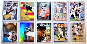 Barry Bonds 10 Card Lot. 1994-98 Topps, Donruss, Score, Pacific, SP Inserts. - Picture 1 of 4