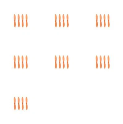 Hubsan Nano Q4 H111 All Orange Nano Quadcopter Propeller blade Set 7 Pack - Image 1 of 2
