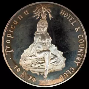 1974 Tropicana .999 Silver 2oz Proof Like Jacques Cartier Mint - Picture 1 of 3