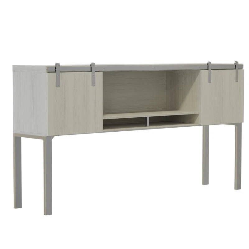 Moderna cabaña de madera Safco Mirella con puertas correderas en fresno blanco Foto 1 de 3