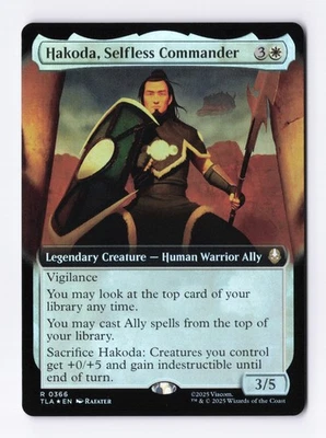 Hakoda Selfless Commander (Extended Art Foil) MTG Avatar: The Last Airbender TLA - Image 1 of 2