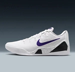 Nike Kobe 9 Elite Low EM Protro Uomo Taglia 16 (IH1401-100) Bianco Viola Corte - Foto 1 di 8