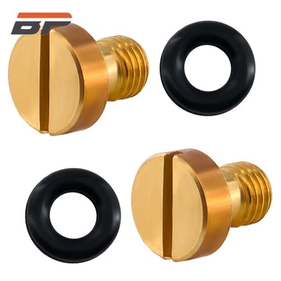 Carburetor Float Bowl Drain Screws Fit Honda CB750 CB550 CB400F CB350 CB77 - Image 1 of 4