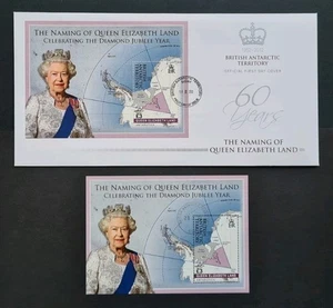 British Antarctic Territory, 2013 FDC Diamond Jubilee Plus Free Used M/Sheet. - Picture 1 of 1