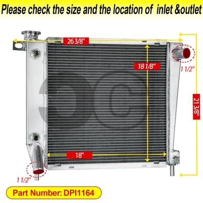 2-Row Radiator For 1985-1994 Ford Ranger Explorer Bronco II/91-94 Navajo B4000 — 第 1/4 张图片