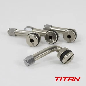 Bolt-in 90 Degree 50mm Long Valves fit WORK, SSR, Volk, Stern, Desmond JDM - Picture 1 of 10