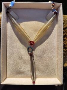 ANTICA MURRINA VENEZIA MURANO GLAS HANDMADE In Italy HALSKETTE Retro STATEMENT - Bild 1 von 10