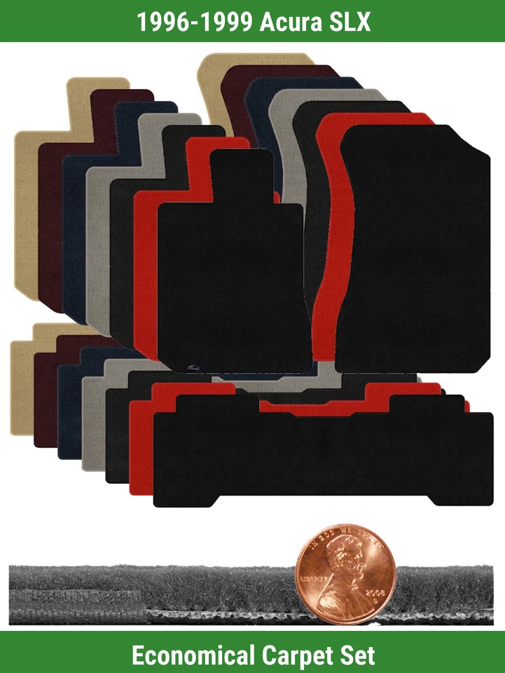 Juego de alfombrillas Lloyd Custom Velourtex para Acura SLX 1996-1999 (3 piezas) #40 Foto 1 de 4