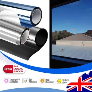 21ft² One Way Mirror Window Tint Film Solar UV Reflective Privacy Protector - Picture 1 of 48