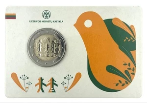 Coincard 2 Euro Sondermünze Litauen 2018"Gesangs und Tanzfestival" UNC - Picture 1 of 1