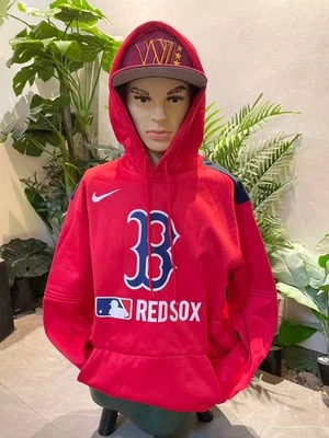 Boston Red Sox Men's Adult Sports Long-Sleeve Pullover Hoodie Red - Image 1 of 3