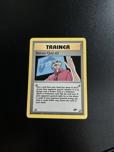 Pokémon Blain’s Quiz 111/132 Gym Challenge Variant Card NM - Picture 1 of 3