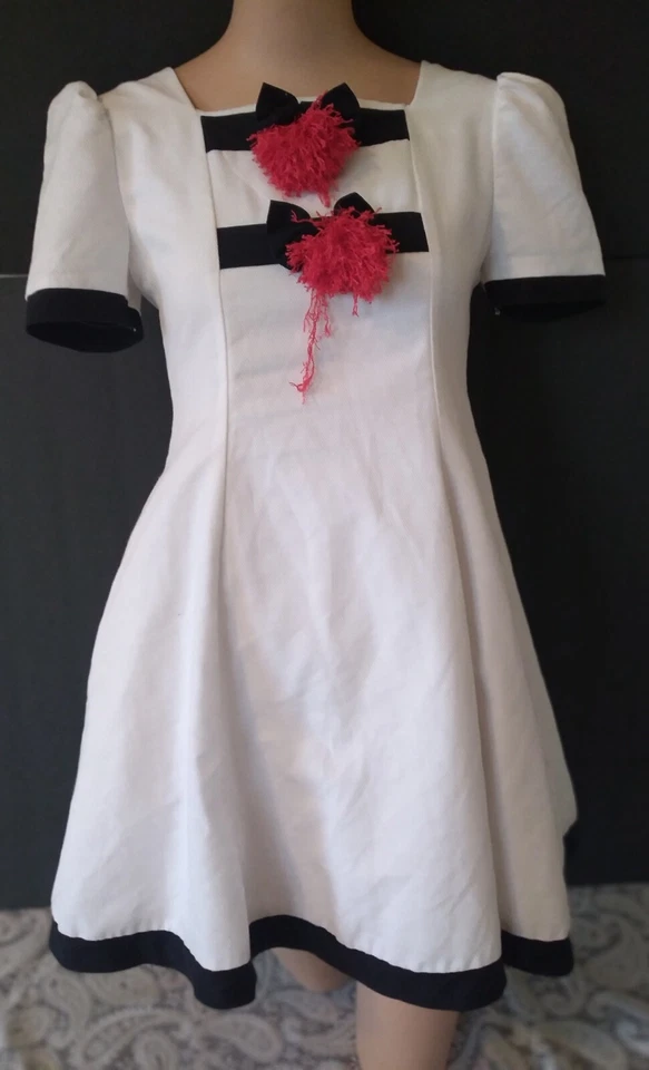 Niñas Halloween Payaso Disfraz Vestido Mezcla Algodón Talla 12 Raro y Elegante Vestido EE. UU. Foto 1 de 4