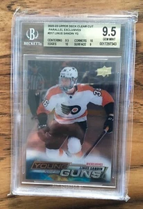 2022-23 Upper Deck Young Guns clear cut Exclusives #217 Linus Sandin BGS 9.5 - Picture 1 of 2