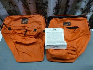 VTG Pair Orange Bikeware Bike Warehouse Panniers Saddle Bags - Picture 1 of 6
