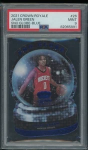 Jalen Green PSA 9 2021 Panini Crown Royale Sno Globe Blue Rookie Rockets RC /75 - Picture 1 of 2