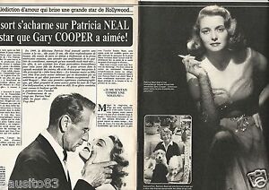 Coupure de presse Clipping 1983 Gary Cooper & Patricia Neal (4 pages)