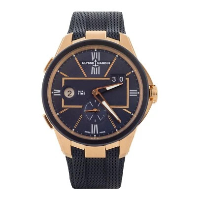 Ulysse Nardin Blast Dual Time esfera azul oro rosa 42 mm 242-20-3/43 Foto 1 de 4