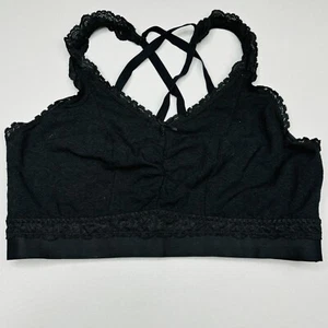 Cacique Bralette Bra 14/16 Stretchy Wire Free Strappy Adjustable Crossback - Picture 1 of 7