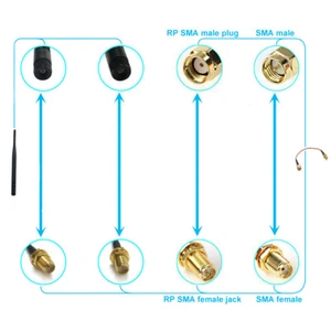 10 piezas Cable conector macho enchufe a hembra TNC RG58 40 cm para enrutador Wifi - Imagen 1 de 1